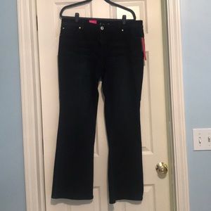 INC size 16 short dark indigo boot jeans reg fit